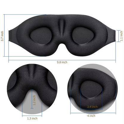 Eye Mask for Sleeping 3D Contoured Cup Blindfold Concave Molded Night Sleep Mask Block Out Light with Women Men